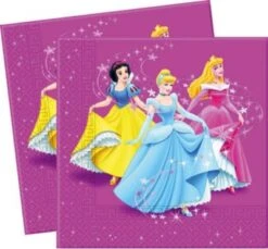 Procos Servietten Disney Princess Magic Prismatic, 33 X 33 Cm, 2-lagig, 20 Stück