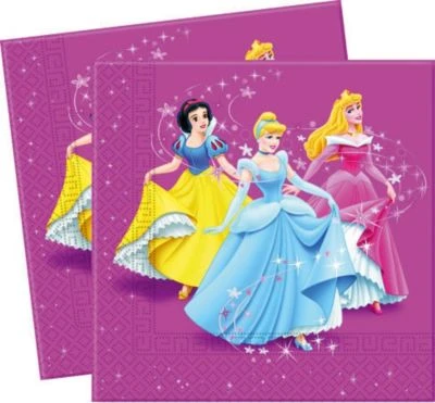 Procos Servietten Disney Princess Magic Prismatic, 33 X 33 Cm, 2-lagig, 20 Stück 3 Procos Servietten Disney Princess Magic Prismatic, 33 X 33 Cm, 2-lagig, 20 Stück