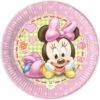 Procos Papp-Partyteller Disney Minnie Mouse Baby, Ø 20 Cm, 8 Stück -Disney 11314808 01