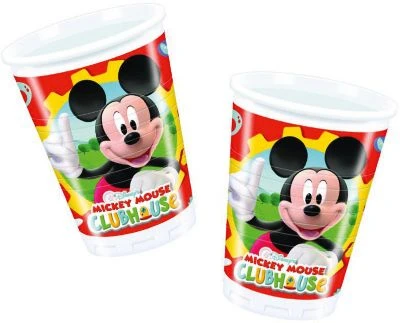 Procos Partybecher/Trinkbecher Disney Mickey Mouse Club House, 200 Ml, Kunststoff, 10 Stück 3 Procos Partybecher/Trinkbecher Disney Mickey Mouse Club House, 200 Ml, Kunststoff, 10 Stück