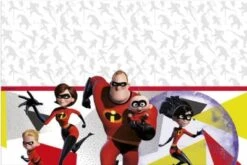 Procos Party-Tischdecke Disney Die Unglaublichen, Kunststoff, 120 X 180 Cm