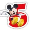Procos Kuchenkerze Zahl 5 Disney Mickey Mouse Playful