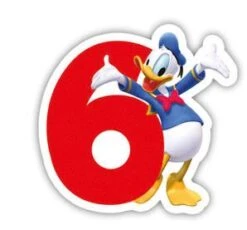 Procos Kuchenkerze Zahl 6 Disney Mickey Mouse Playful
