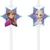 Procos Papiertrinkhalme Mit Topper Disney Die Eiskönigin, 4 Stück -Disney 13016141 01