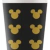 Procos Papp-Partybecher/Trinkbecher Disney Mickey Mouse Gold, 160 Ml, 8 Stück