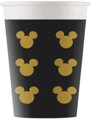 Procos Papp-Partybecher/Trinkbecher Disney Mickey Mouse Gold, 160 Ml, 8 Stück 3 Procos Papp-Partybecher/Trinkbecher Disney Mickey Mouse Gold, 160 Ml, 8 Stück
