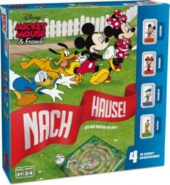 Disney Mickey Mouse & Friends - Nach Hause - Das Würfelspiel Um Den Wettlauf Zum Ziel Mit Detailgetreuen 3D Disney Spielfiguren