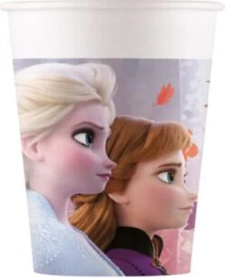 Procos Papp-Partybecher/Trinkbecher Disney Die Eiskönigin 2, 200 Ml, 8 Stück