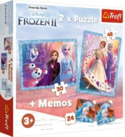 Trefl 2in1 Puzzle + Memo - A Mysterious Land - Disney Frozen 2