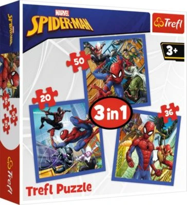 Trefl Puzzle 3 In 1 - Spider Force - Disney Marvel Spiderman 3 Trefl Puzzle 3 In 1 - Spider Force - Disney Marvel Spiderman