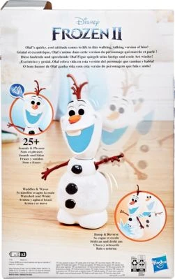 Hasbro Disney Die Eiskönigin 2 Watschel-Olaf, Spielzeug Für Mädchen Und Jungs Ab 3 Jahren, Englische Sprachausgabe 5 Hasbro Disney Die Eiskönigin 2 Watschel-Olaf, Spielzeug Für Mädchen Und Jungs Ab 3 Jahren, Englische Sprachausgabe – Bild 3