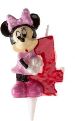 Torten-/Kuchenkerze Disney Minnie Mouse - Zahl 4