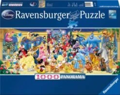 Ravensburger Puzzle 1000 Teile, 98x37 Cm, Panorama, Disney Gruppenfoto