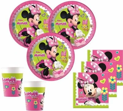 KIDS PARTY WORLD XXL 163 Teile Disney Minnie Happy In Pink Party Deko Set 6 Kinder Mit Ballongirlande 4 KIDS PARTY WORLD XXL 163 Teile Disney Minnie Happy In Pink Party Deko Set 6 Kinder Mit Ballongirlande – Bild 2