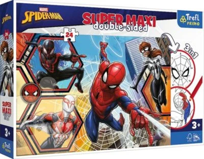 Trefl Maxi-Puzzle - Spiderman Goes Into Action - Disney Marvel, 24 Teile 3 Trefl Maxi-Puzzle - Spiderman Goes Into Action - Disney Marvel, 24 Teile