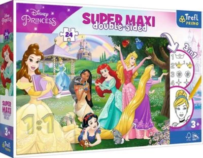 Trefl Puzzle - "24 SUPER MAXI" - Happy Princesses / Disney Princess 3 Trefl Puzzle - "24 SUPER MAXI" - Happy Princesses / Disney Princess