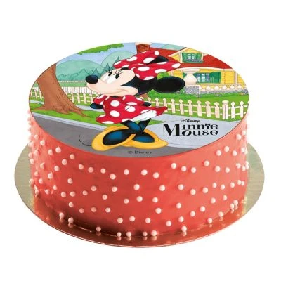 DeKora Essbare Tortenaufleger Disney Minnie Mouse 20cm 5 DeKora Essbare Tortenaufleger Disney Minnie Mouse 20cm – Bild 3