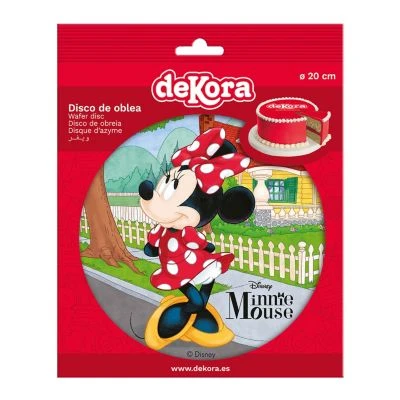 DeKora Essbare Tortenaufleger Disney Minnie Mouse 20cm 7 DeKora Essbare Tortenaufleger Disney Minnie Mouse 20cm – Bild 5