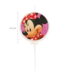 DeKora Geburtstagskerzen Rund Disney Mickey Minnie Mouse, 5 Stück -Disney 26597076 03
