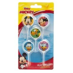 DeKora Geburtstagskerzen Rund Disney Mickey Minnie Mouse, 5 Stück -Disney 26597076 04