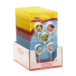 DeKora Geburtstagskerzen Rund Disney Mickey Minnie Mouse, 5 Stück -Disney 26597076 05