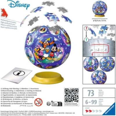 Ravensburger 3D Puzzle 11561 - Puzzle-Ball Disney Charaktere - 72 Teile - Puzzle-Ball Für Disney-Fans Ab 6 Jahren 6 Ravensburger 3D Puzzle 11561 - Puzzle-Ball Disney Charaktere - 72 Teile - Puzzle-Ball Für Disney-Fans Ab 6 Jahren – Bild 4