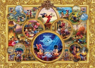 Schmidt Spiele Disney Mickey & Minnie, Dream Collage II, Thomas Kinkade Puzzle 1.000 Teile 4 Schmidt Spiele Disney Mickey & Minnie, Dream Collage II, Thomas Kinkade Puzzle 1.000 Teile – Bild 2