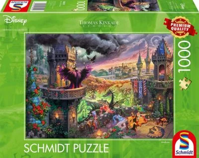 Schmidt Spiele Puzzle Kinkade Disney Maleficent, 1.000 Teile 3 Schmidt Spiele Puzzle Kinkade Disney Maleficent, 1.000 Teile