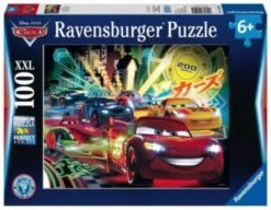 Ravensburger Puzzle, 100 Teile XXL, 49x36 Cm, Disney Cars Neon