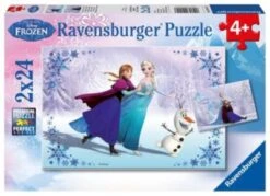 Ravensburger 2er Set Puzzle, Je 24 Teile, 26x18 Cm, Disney Die Eiskönigin: Schwestern Für Immer