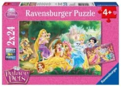 Ravensburger 2er Set Puzzle, Je 24 Teile, 26x18 Cm, Disney Palace Pets Beste Freunde Der Prinzessinnen