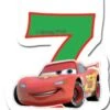 Procos Kuchenkerze Zahl 7 Disney Cars Neon -Disney 4008392 01
