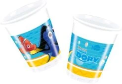Procos Partybecher/Trinkbecher Disney Findet Dorie, 200 Ml, Kunststoff, 8 Stück