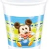 Procos Partybecher/Trinkbecher Disney Mickey Mouse Baby, 200 Ml, Kunststoff, 8 Stück 2 Procos Partybecher/Trinkbecher Disney Mickey Mouse Baby, 200 Ml, Kunststoff, 8 Stück -Disney 7224838 01