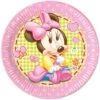Procos Papp-Partyteller Disney Minnie Mouse Baby, Ø 23 Cm, 8 Stück -Disney 7224849 01